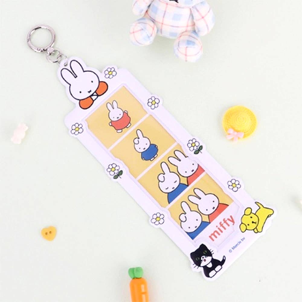 Miffy Photobooth Frame Deco Keychain, Yellow