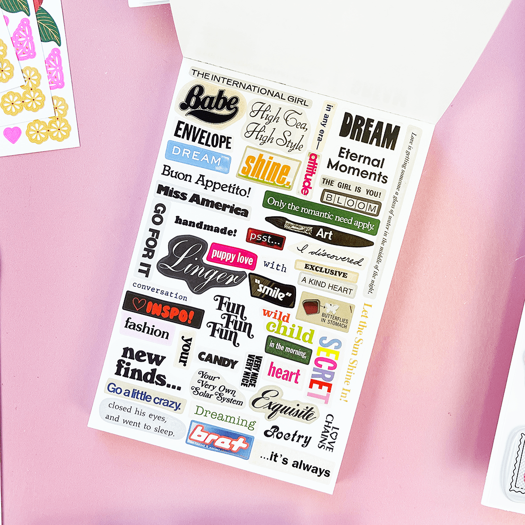 Daydreams Sticker Postcard Book