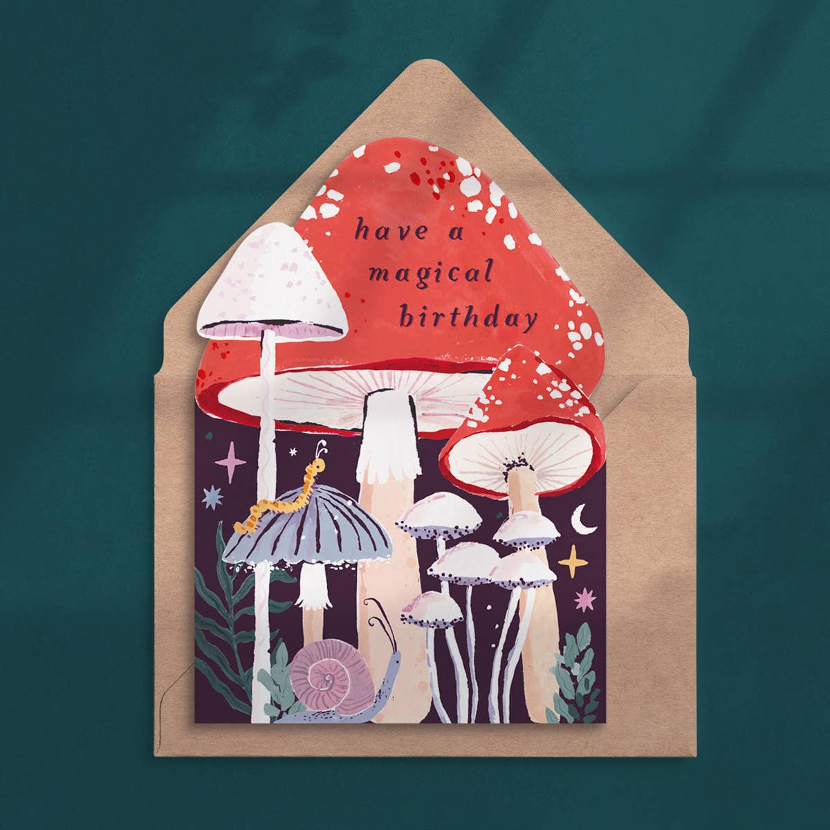 Mushroom Birthday Card