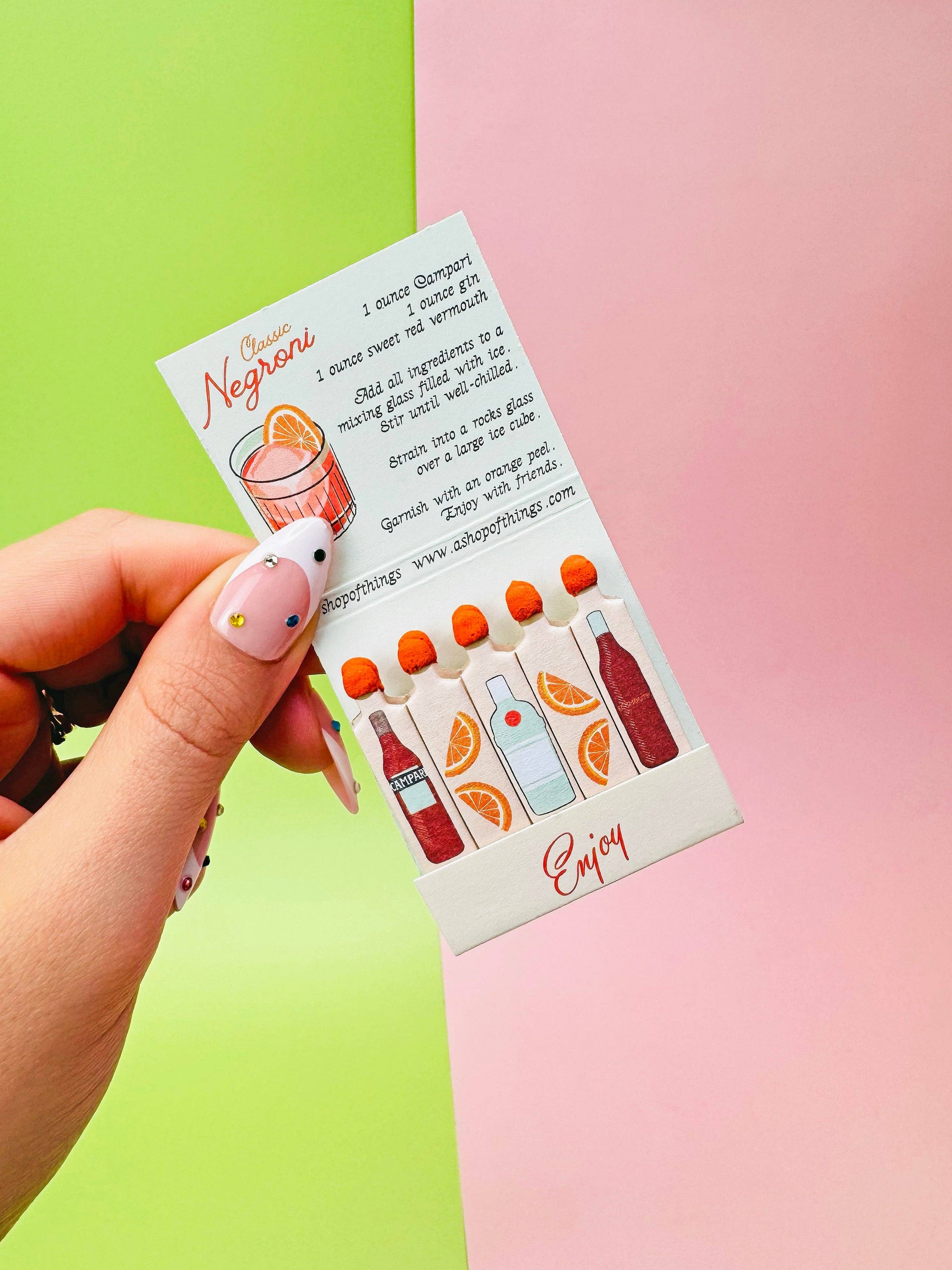 Negroni Matchbook