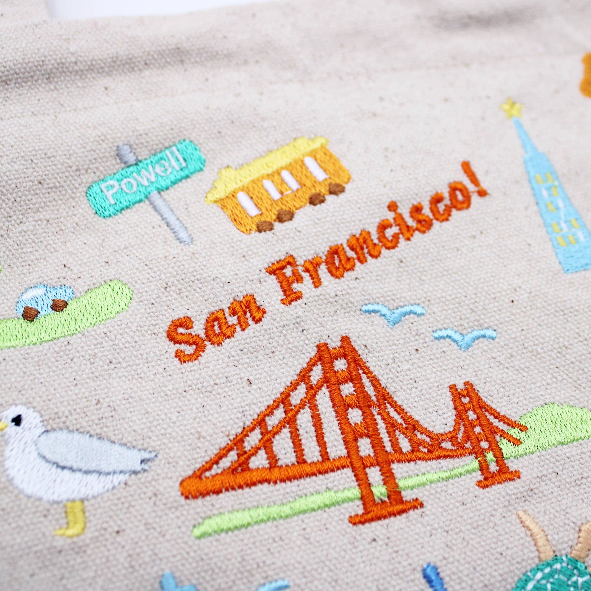 SF Embroidered Lunch Bag