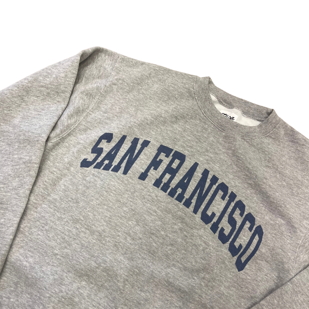 San Francisco Sweatshirt, Light Heather Grey/Navy