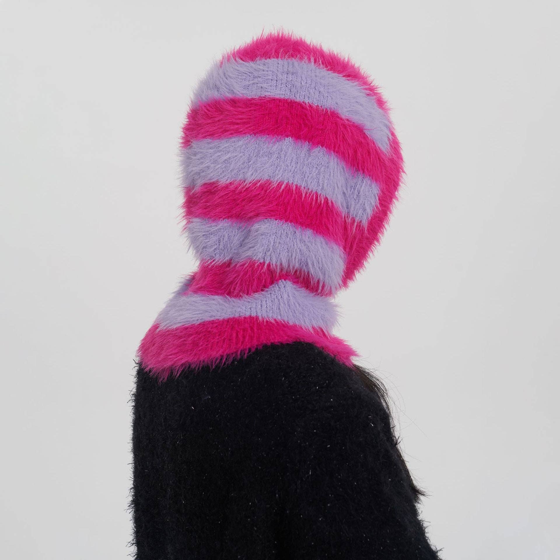 Striped Balaclava, Light Purple