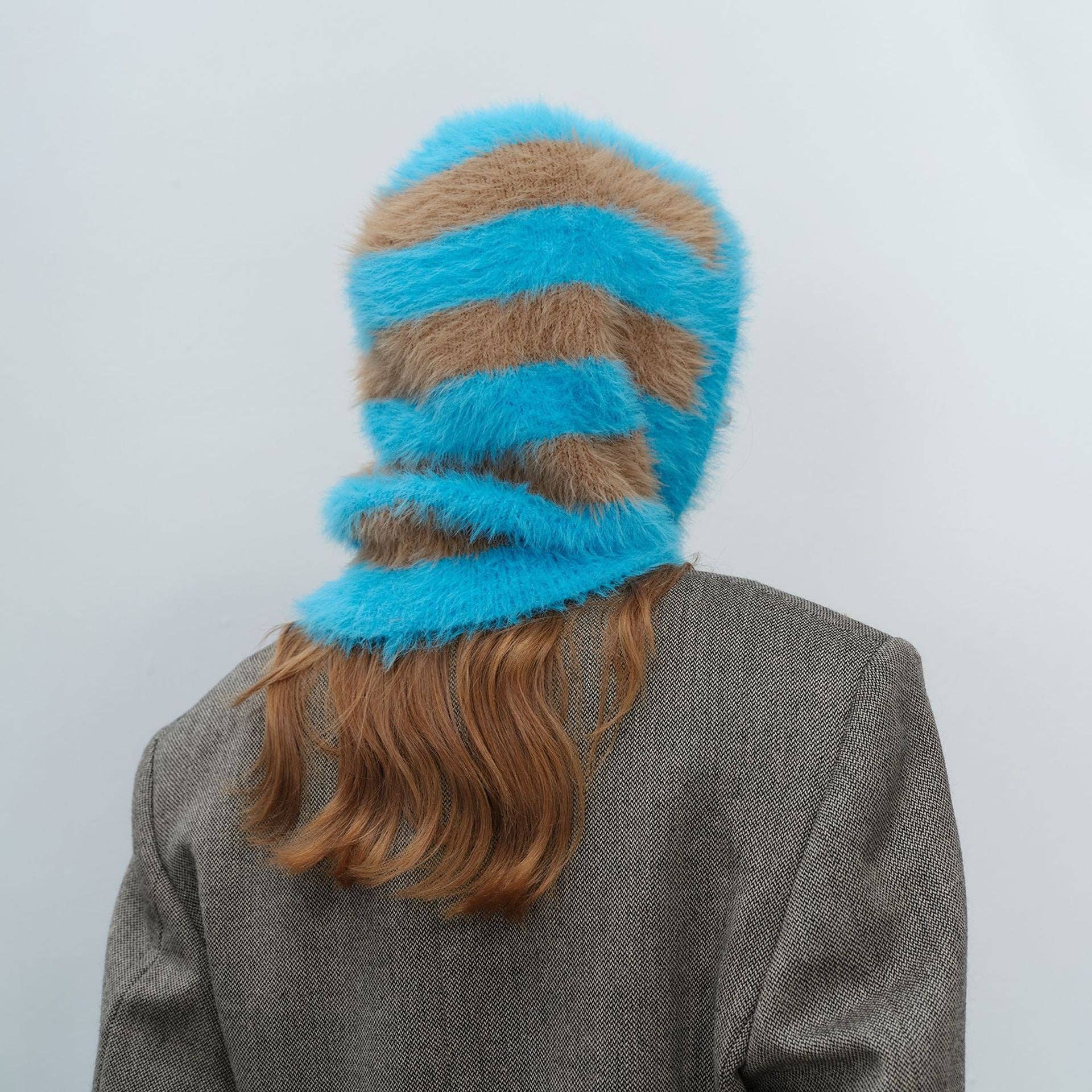 Striped Balaclava, Blue