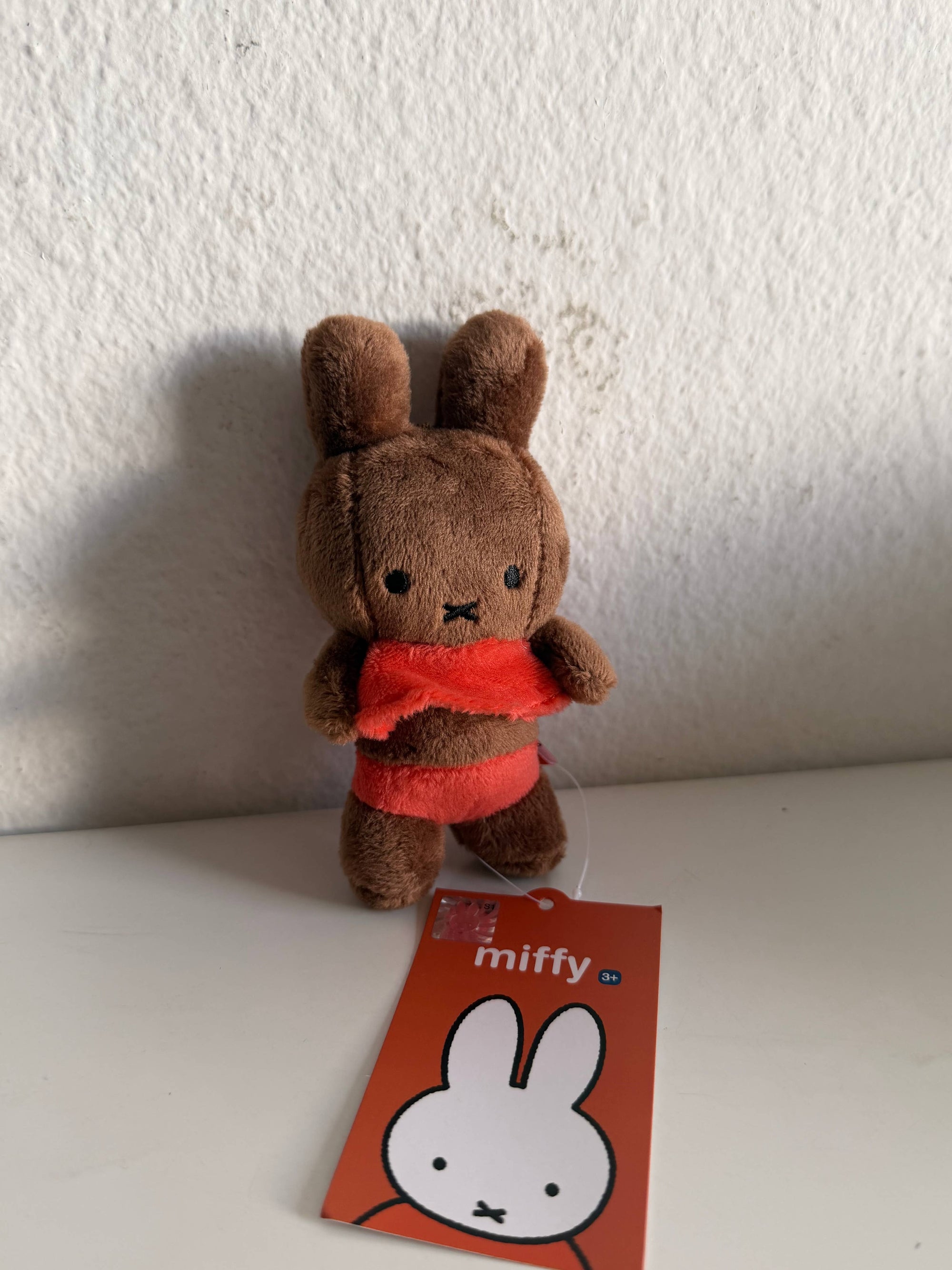 Miffy Plush Bag Charm, Miffy in Blue Stripe Swim Dress