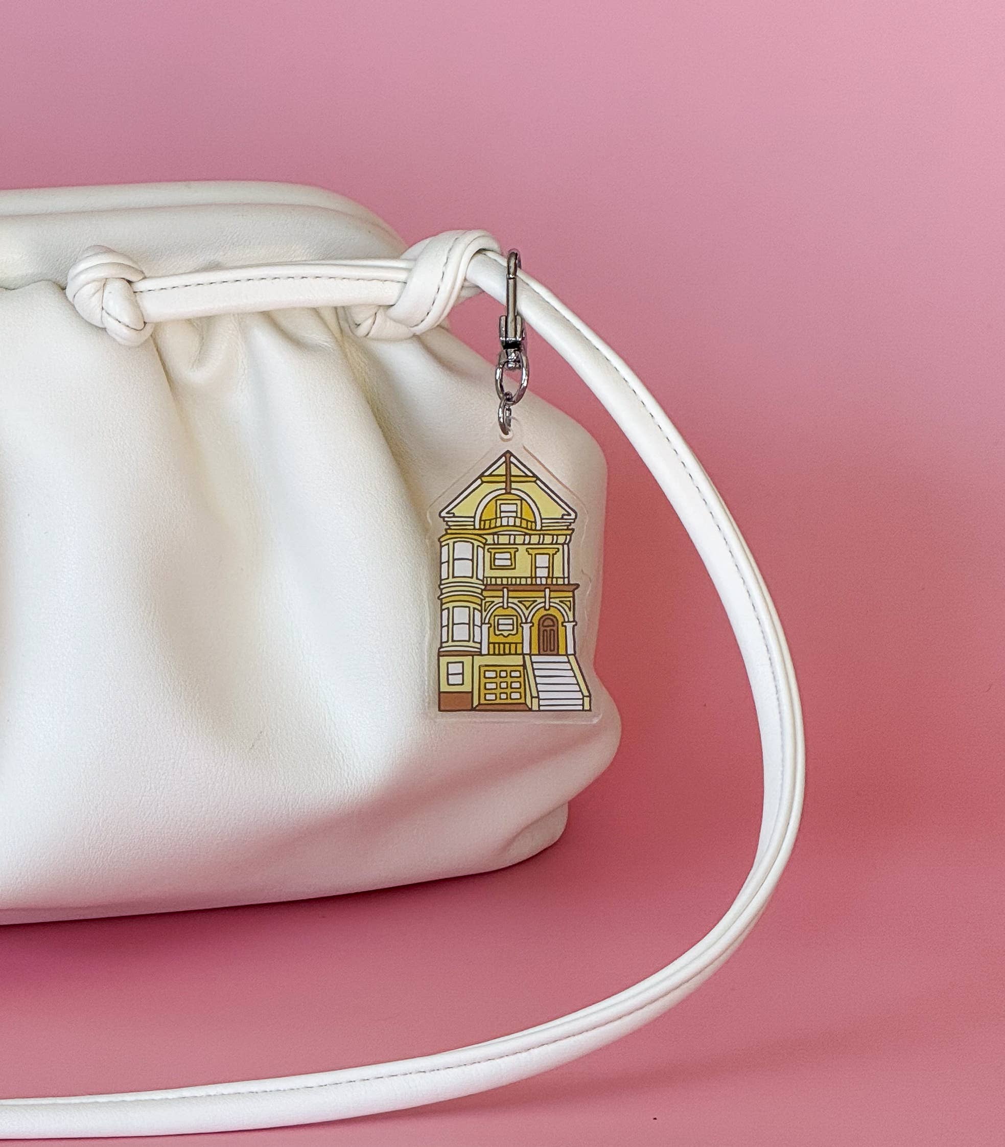 Painted Lady Keychain, Pink