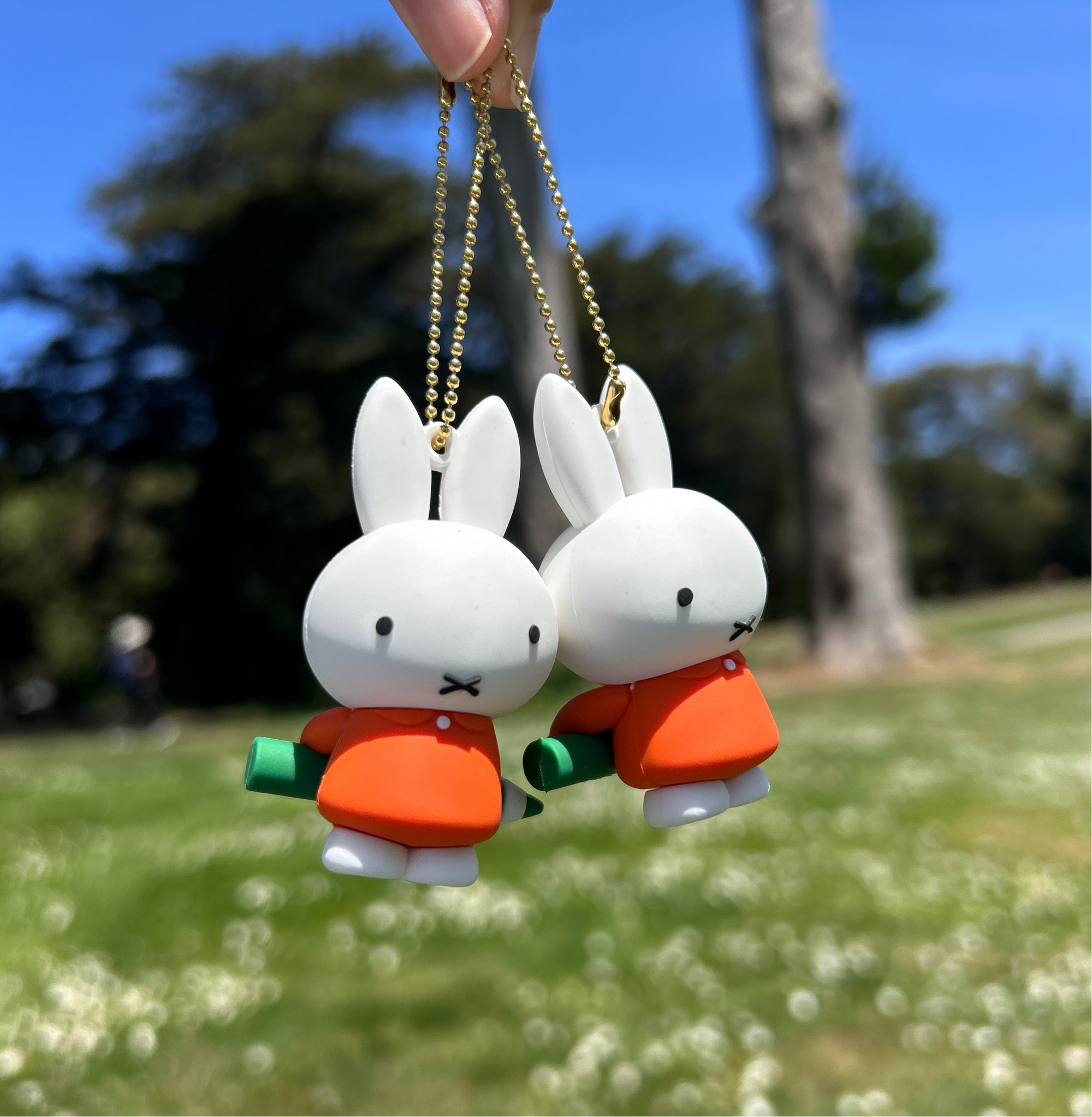 Miffy Figurine Keychain, Miffy with Pencil, Set of 2