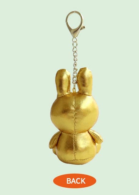 Miffy Plush Keychain, Gold