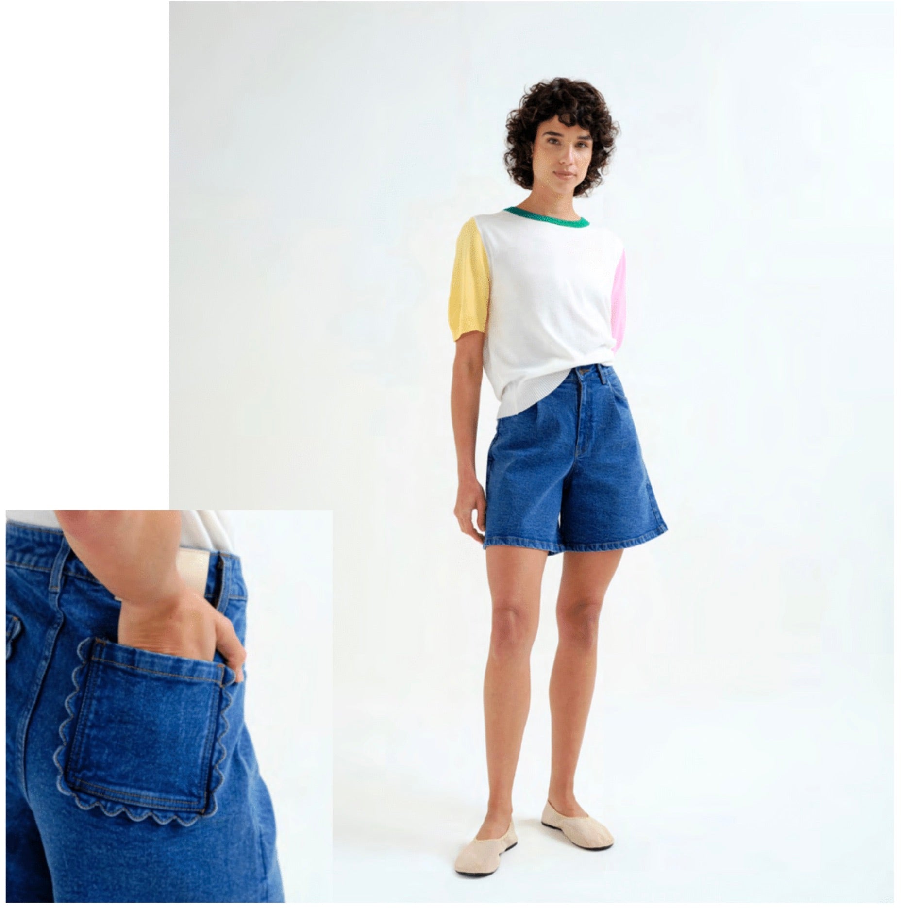 Ruffled Pocket Jorts