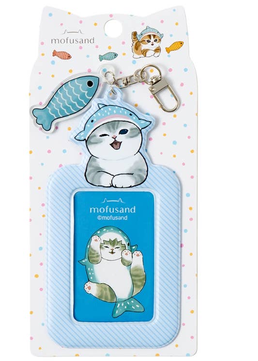 Mofusand Photo Card Multi Keyring, Shark