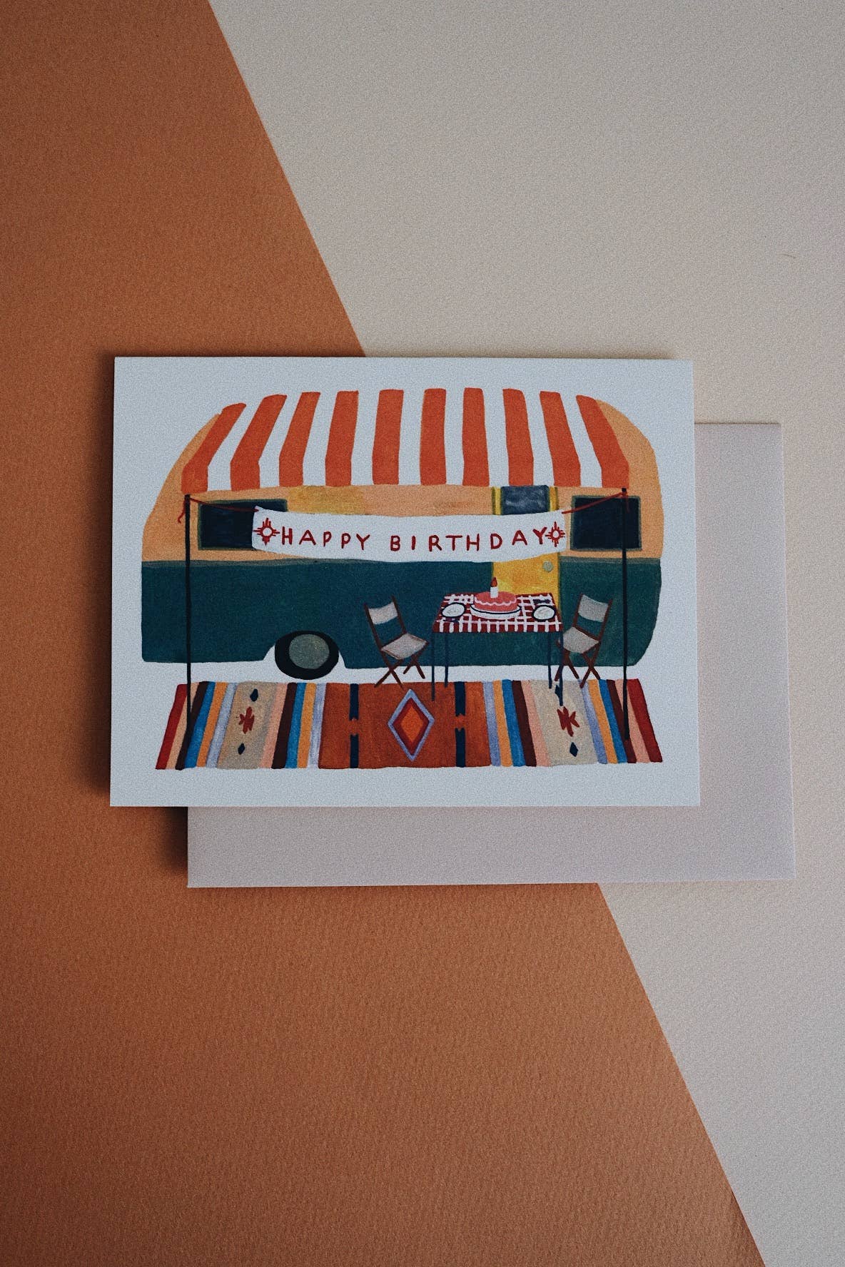 Camper Trailer Birthday Card