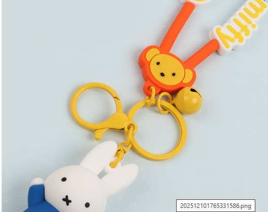 Miffy Color Carabiner Deco Keychain