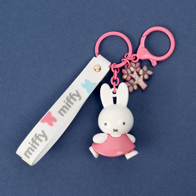 Miffy Figure Keyring & Charm – Pastel & Fruits
