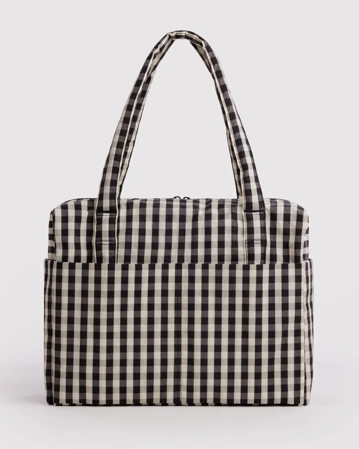 Cloud Carry-On, Black and Cream Gingham