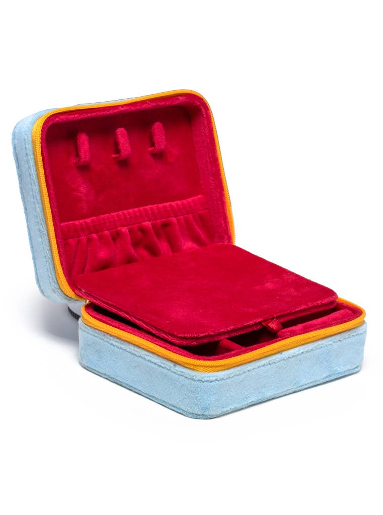 Jewelry Zip Case, Blue Slot Machine