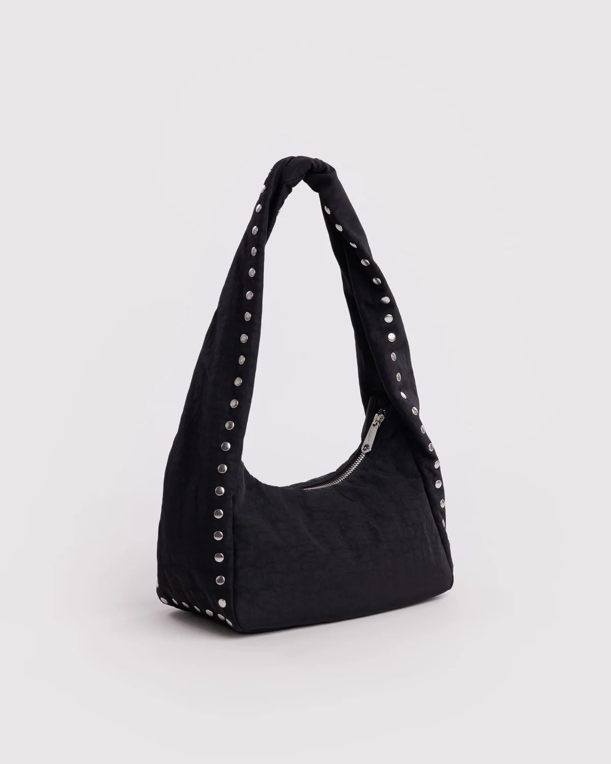 Small Nylon Meringue Bag, Studs