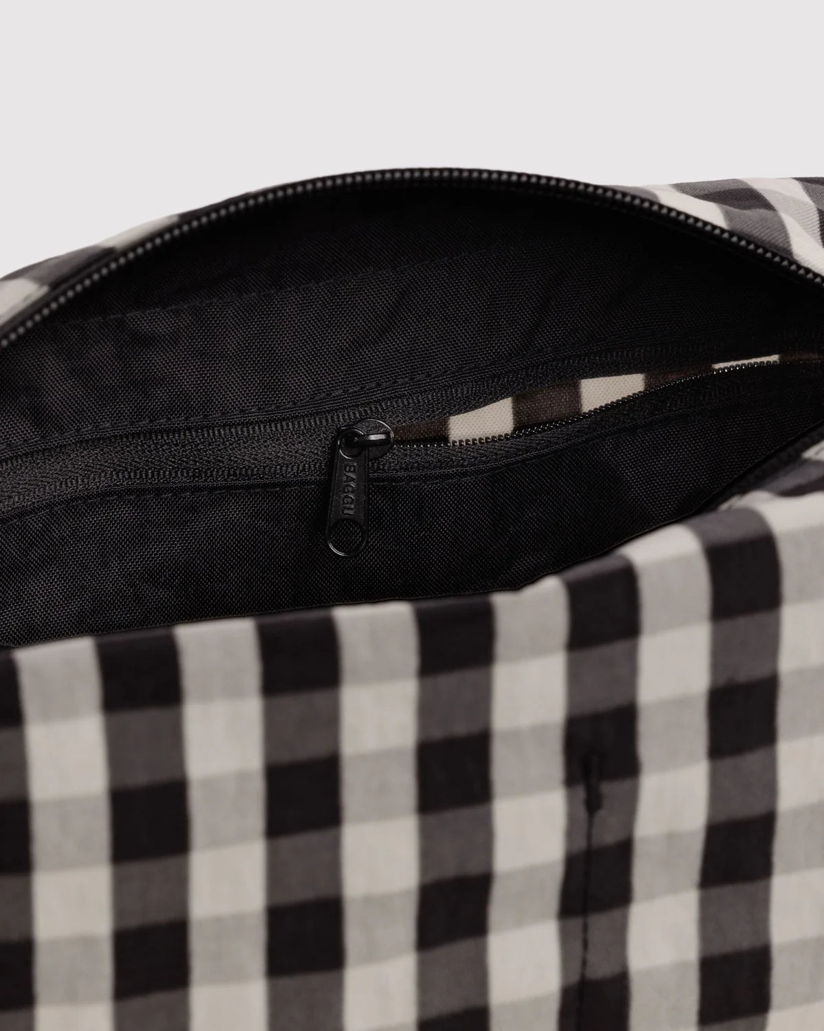 Dopp Kit, Black and Cream Gingham