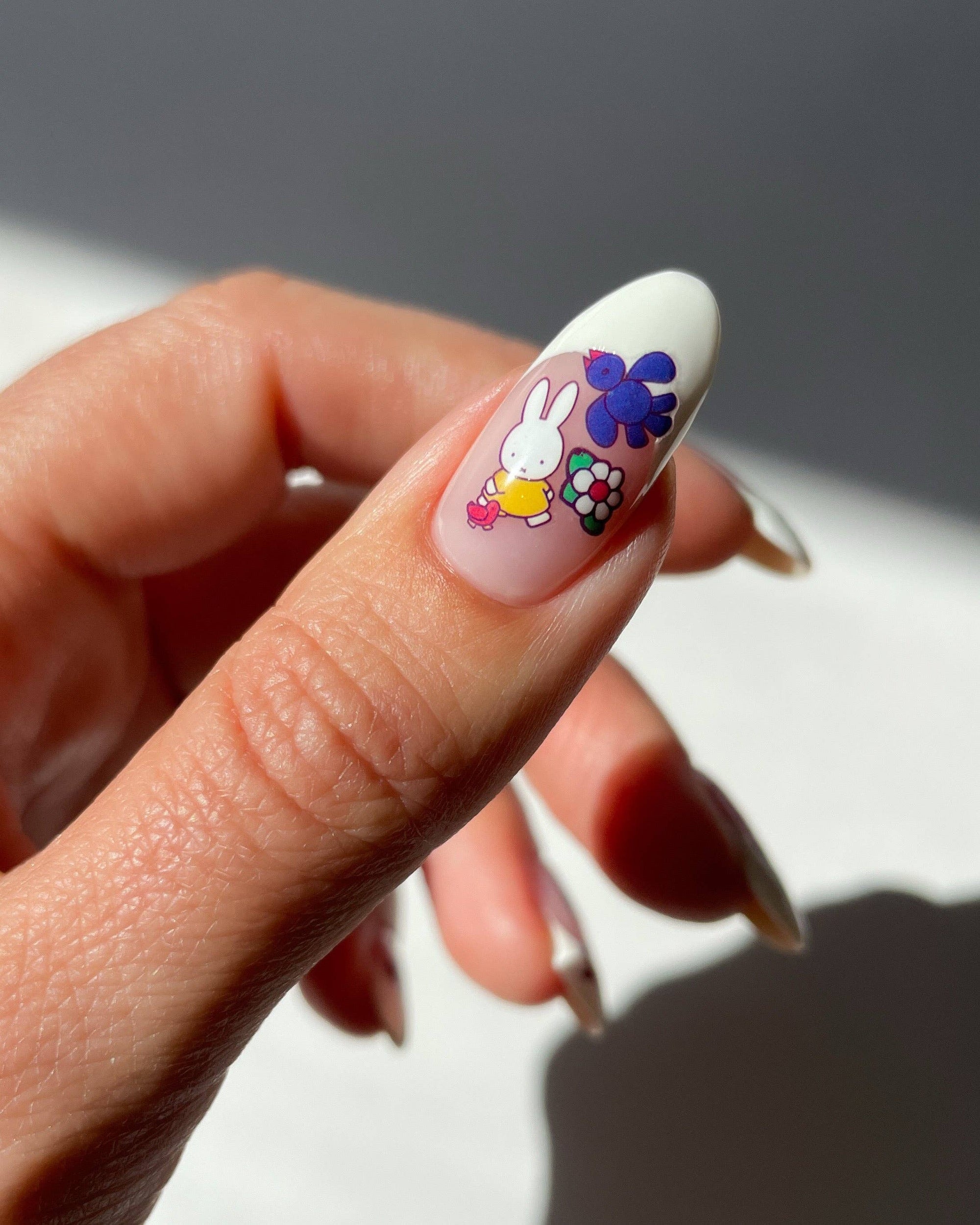 Nail Art Sticker, Miffy at the Farm