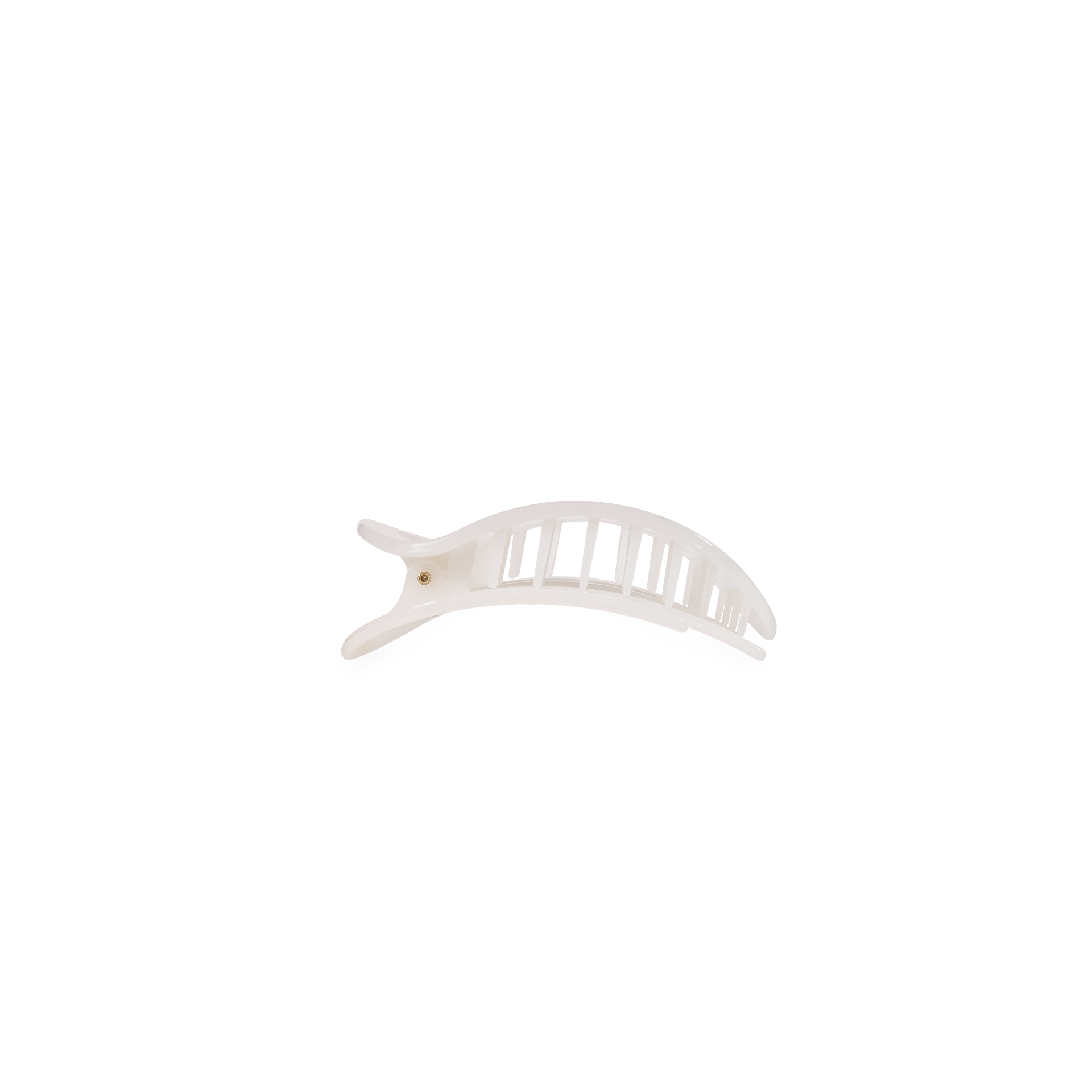 Coconut White, Tiny, Flat Round Clip