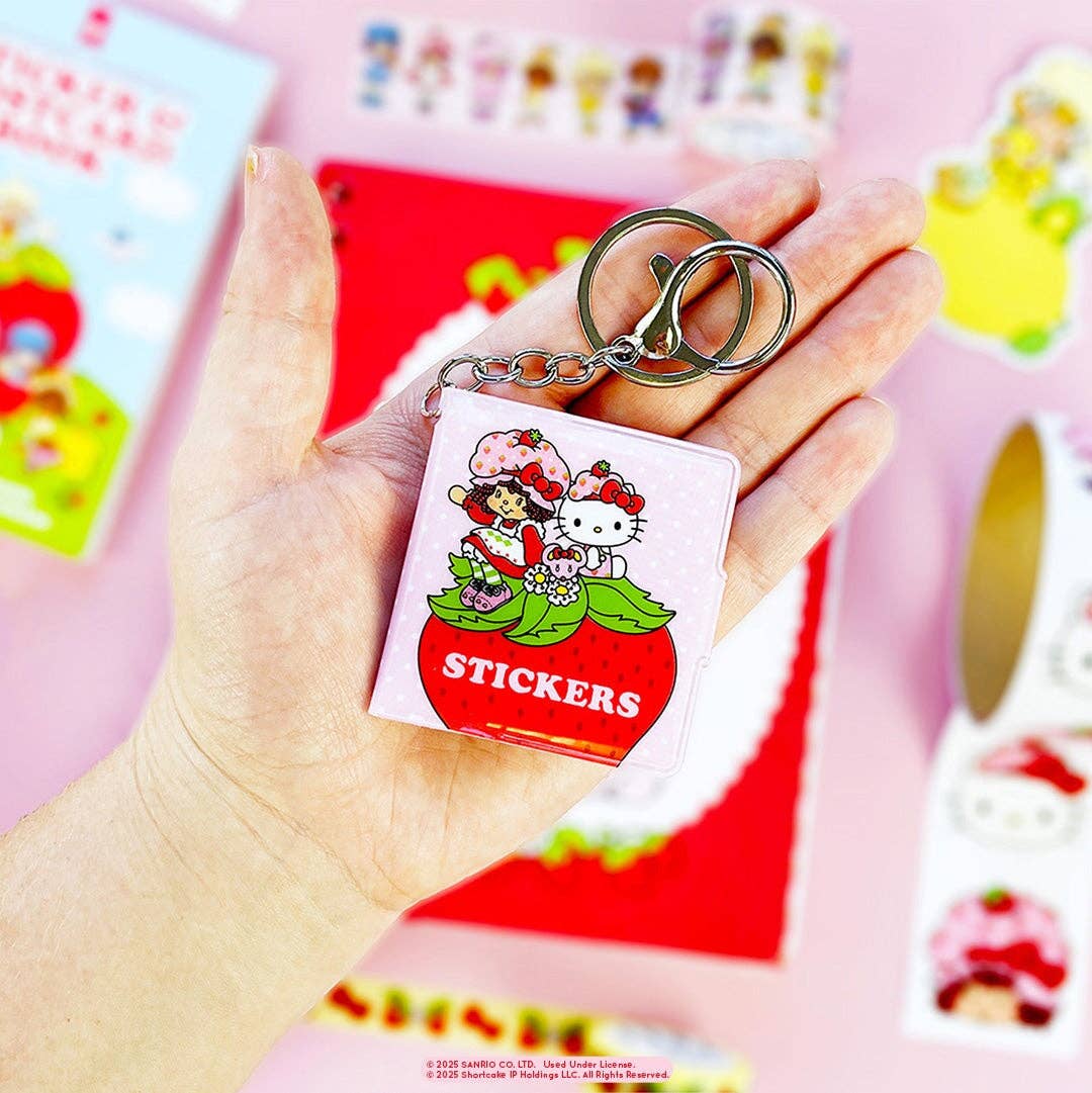 Strawberry Shortcake Cute & Sweet Mini Sticker Book Keychain