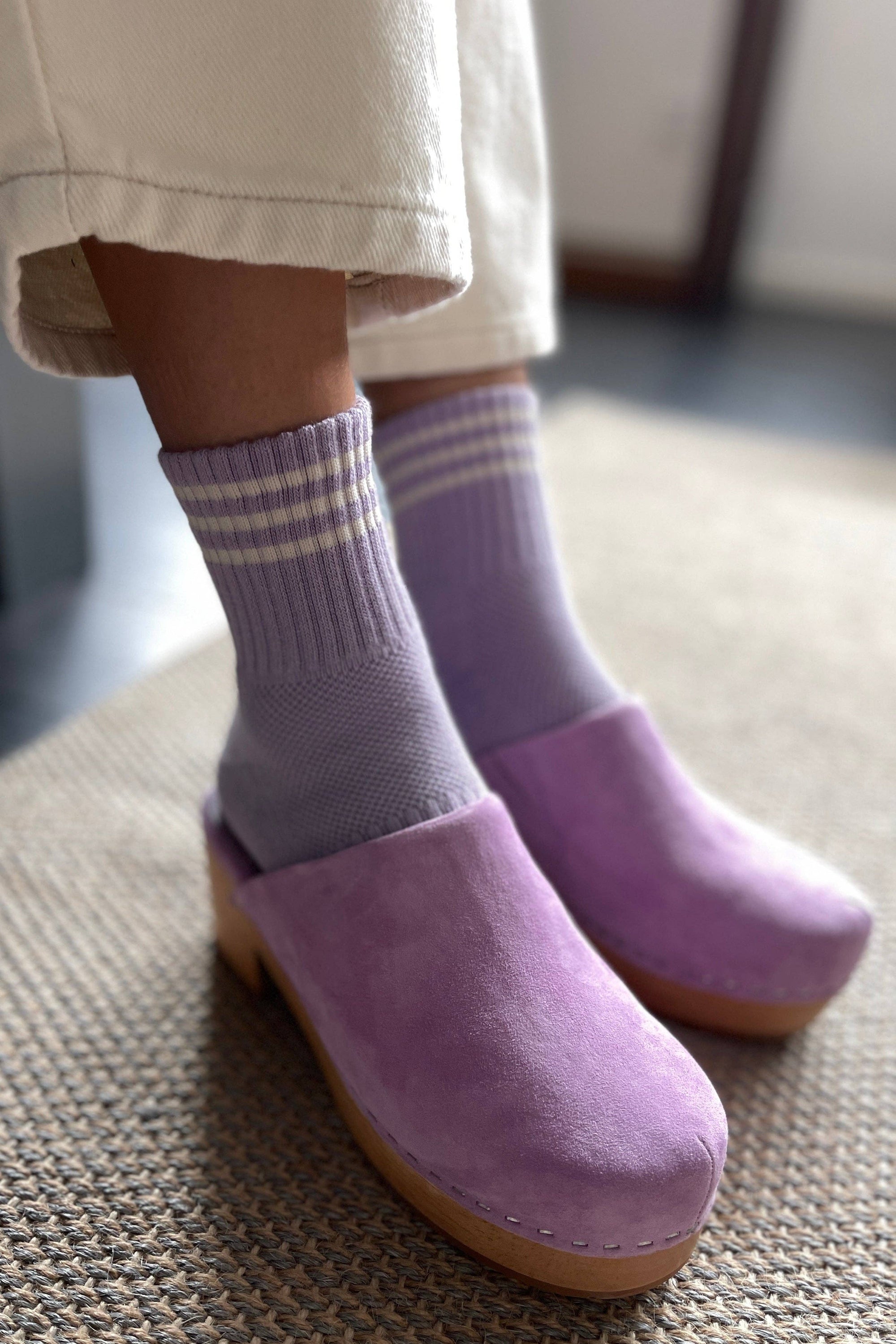 Girlfriend Socks, Bright Grey