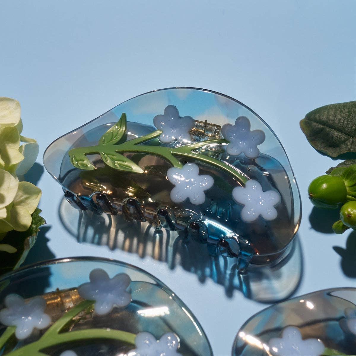 Forget-Me-Not Light Blue Flower Hair Claw