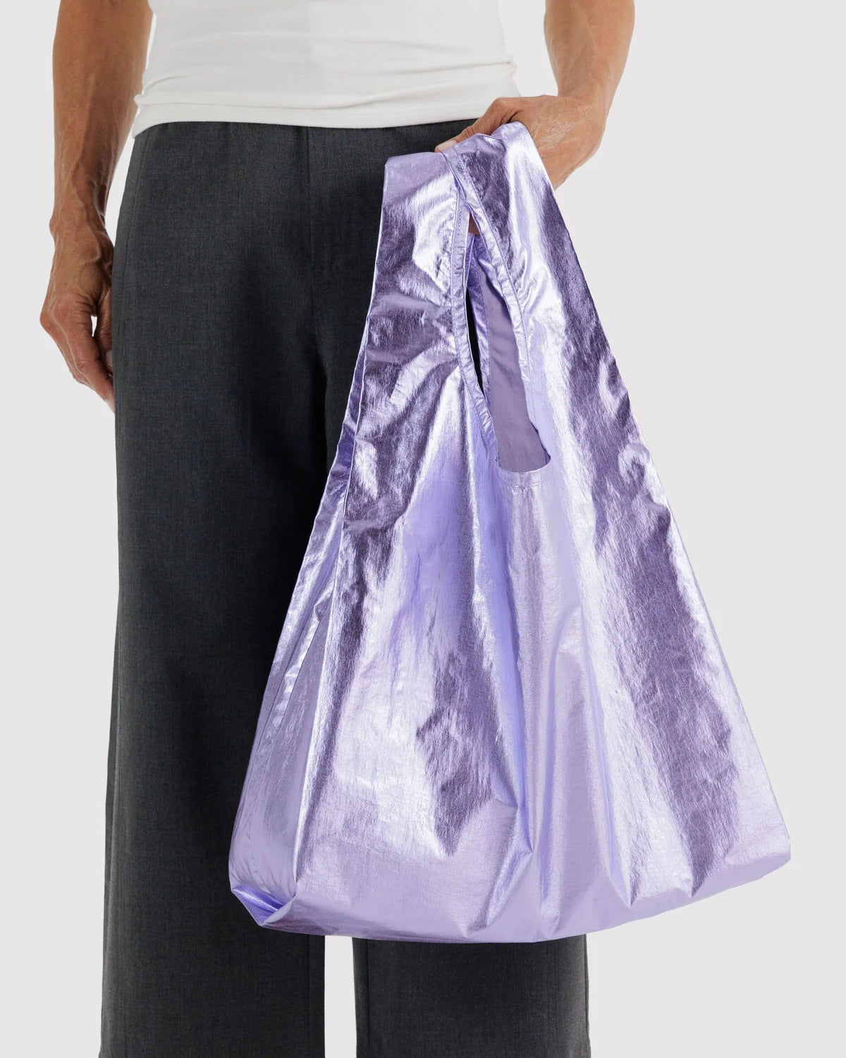Standard Baggu, Lavender Metallic