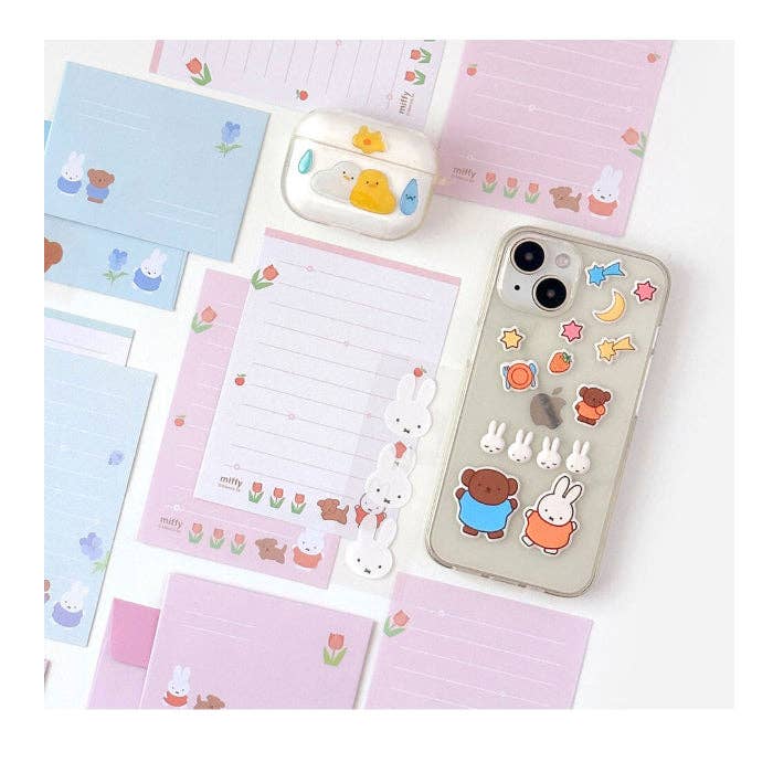 Miffy & Boris Tulip Garden Letter Set with Stickers