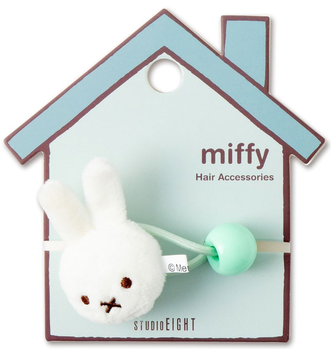 Miffy Plush Hair Tie, White