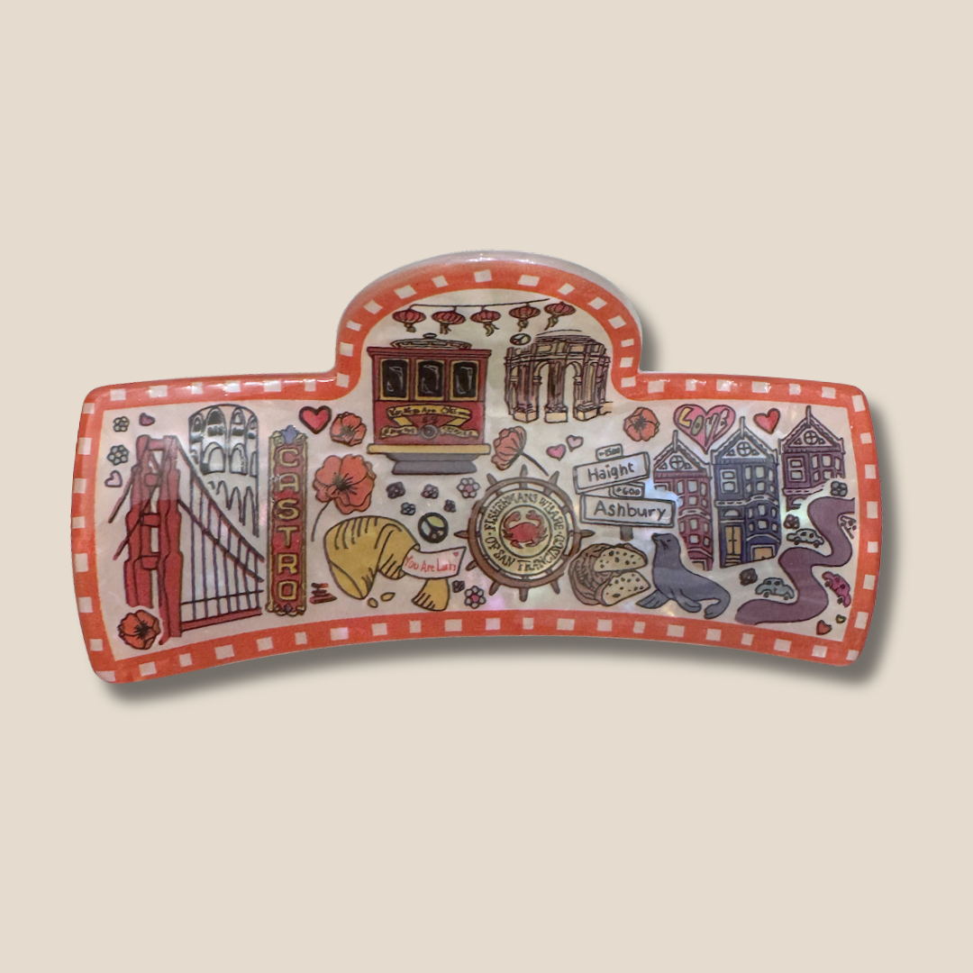 My Hearts In San Francisco Hair Claw