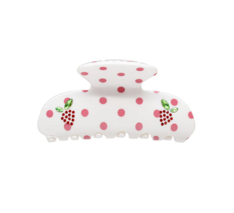 Coconut Berry Dot Sweetheart Clip