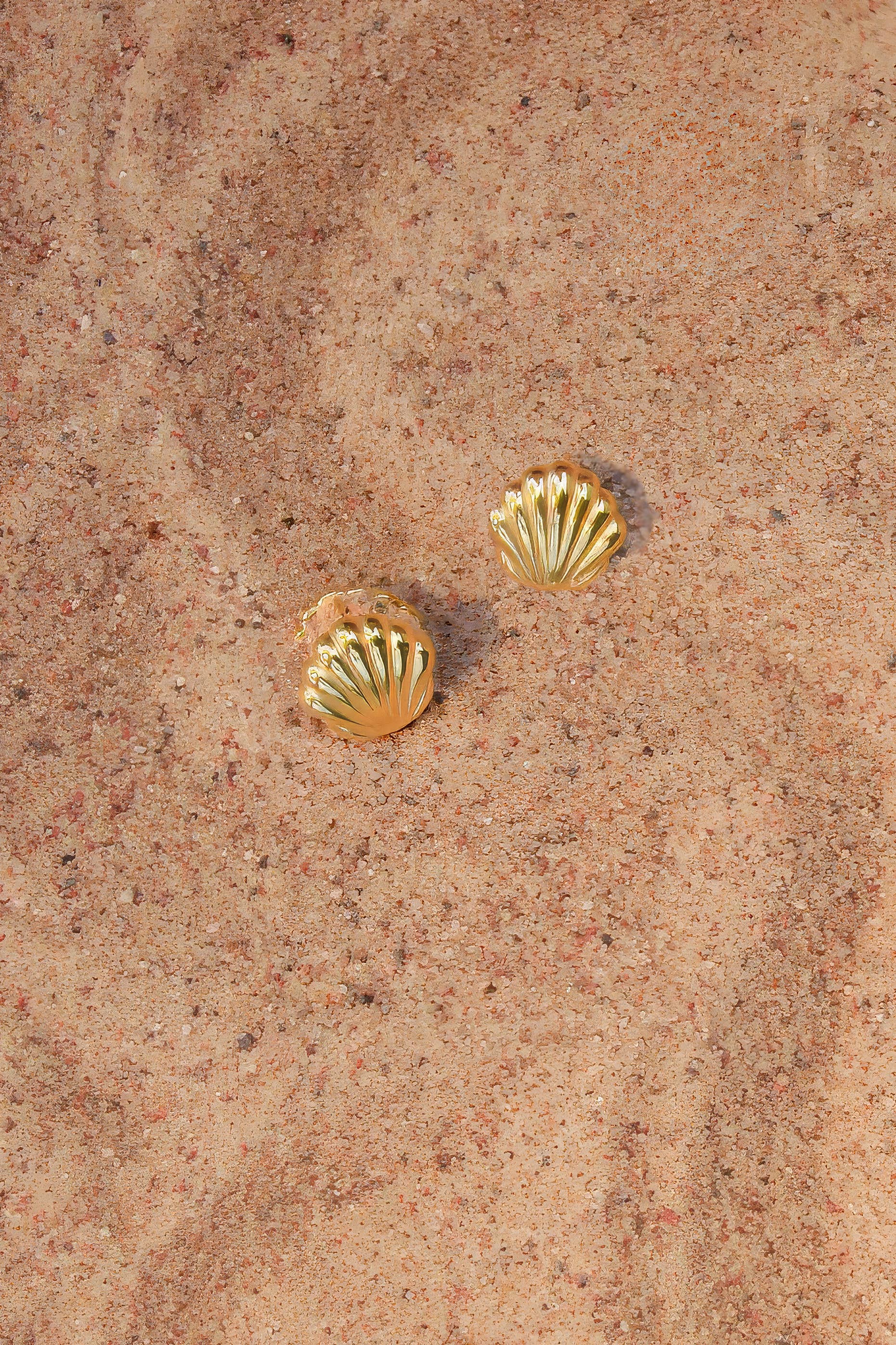 What the Shell Hoops, Yellow Gold