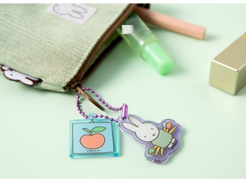 Miffy Acrylic Keychain, Purple