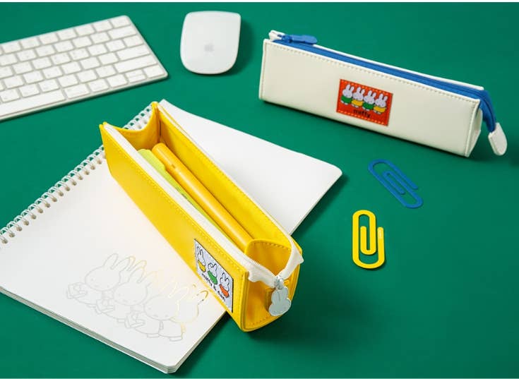 Miffy Patch Pencil Pouch Case, Yellow