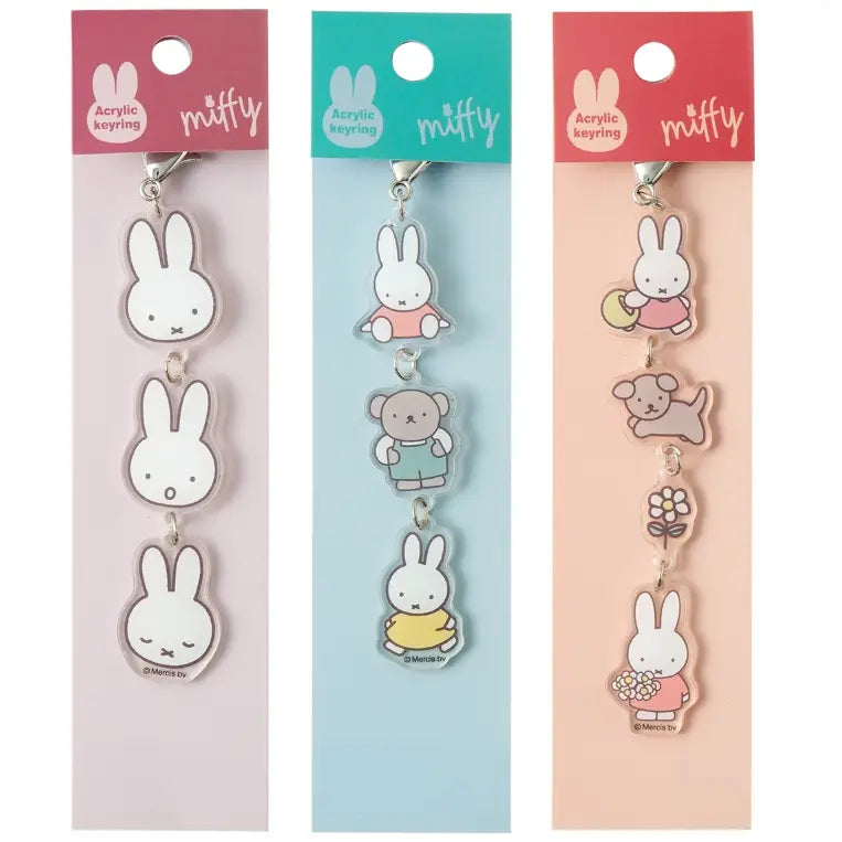 Miffy Acrylic Keychains, Miffy & Boris