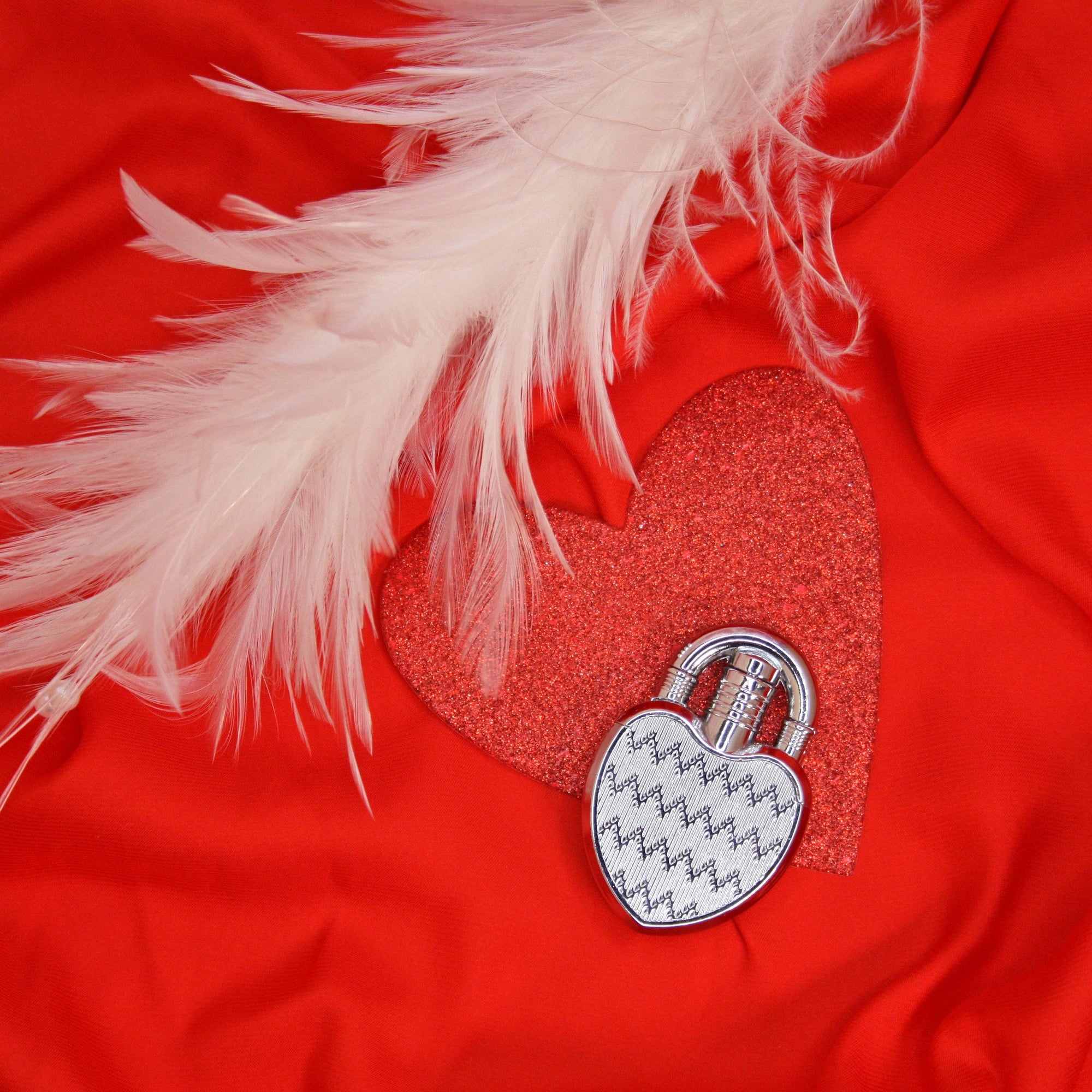 Heart Lock Lighter, Silver