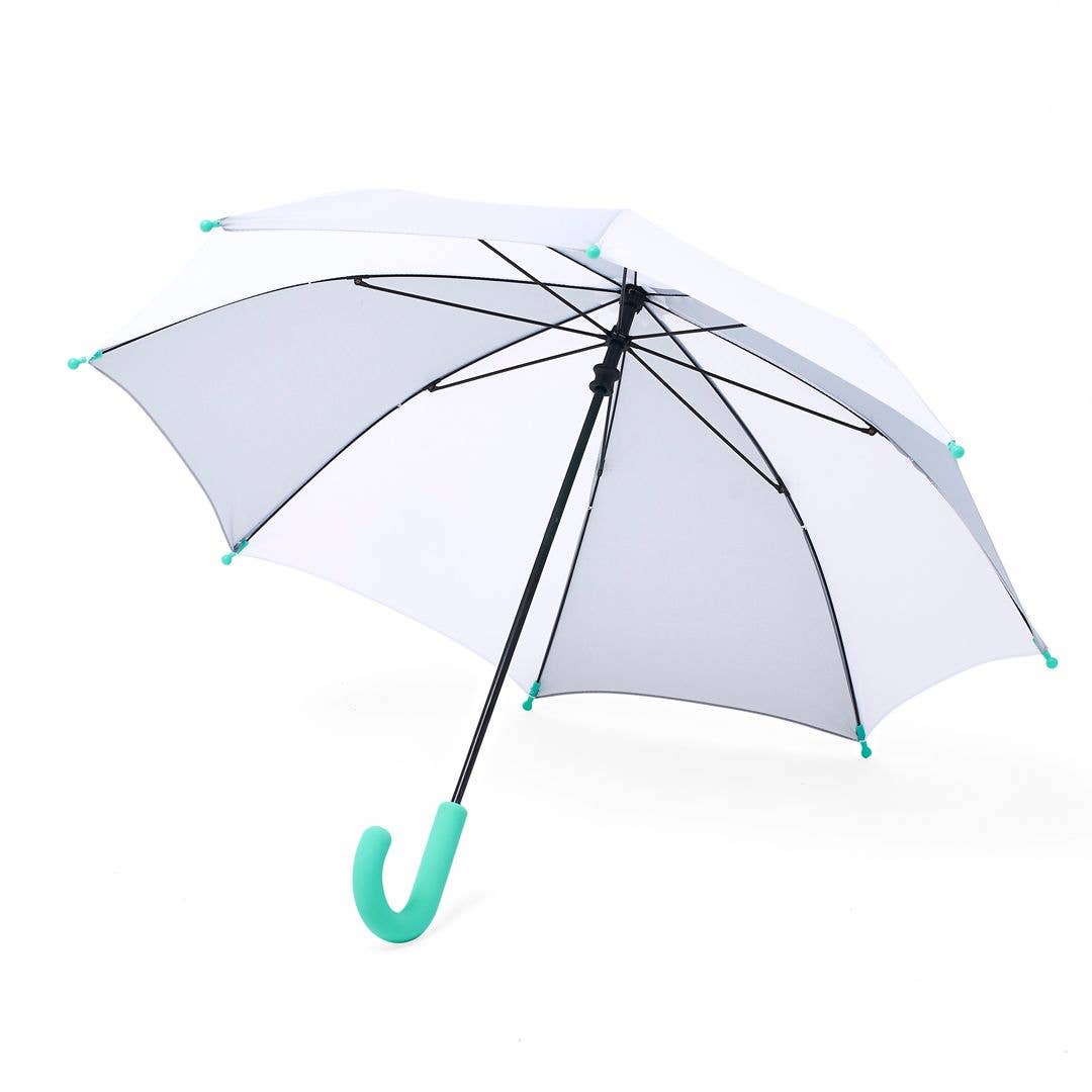 Kid's Umbrella, Grey & White