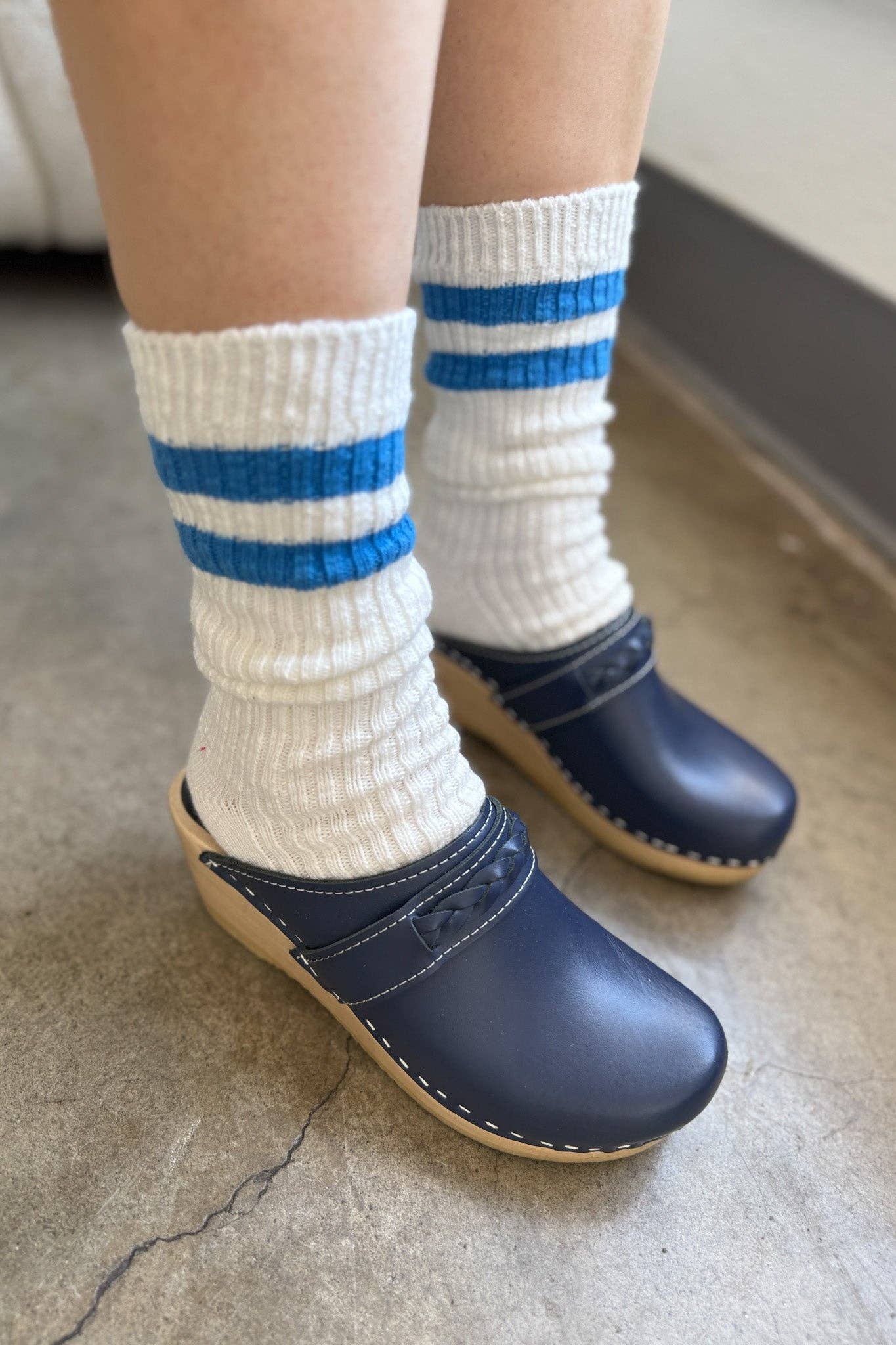 Cottage Varsity Socks, Green Varsity