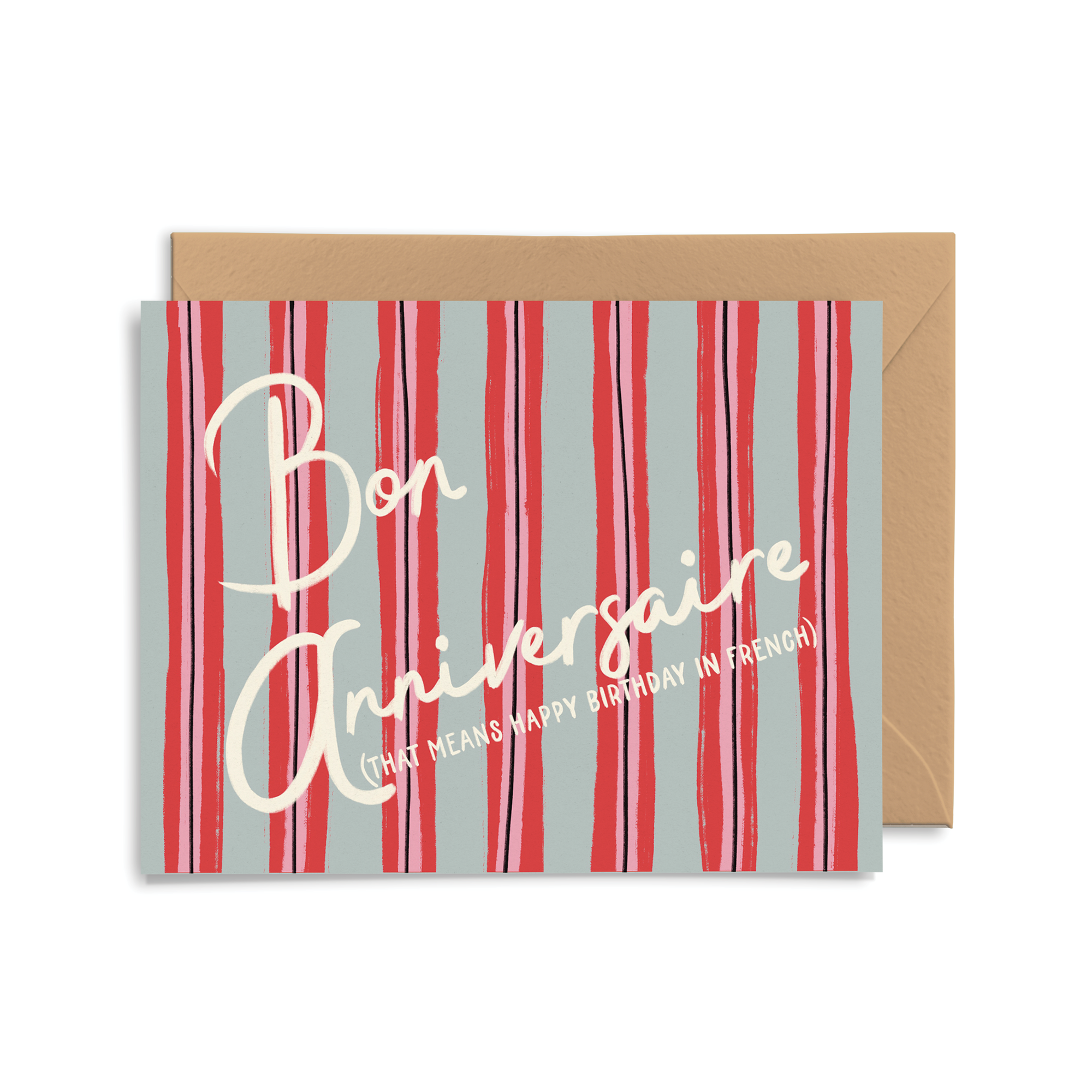 Bon Anniversaire Birthday Card
