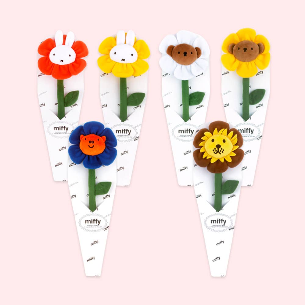 Miffy Fabric Flower, Lion, Brown
