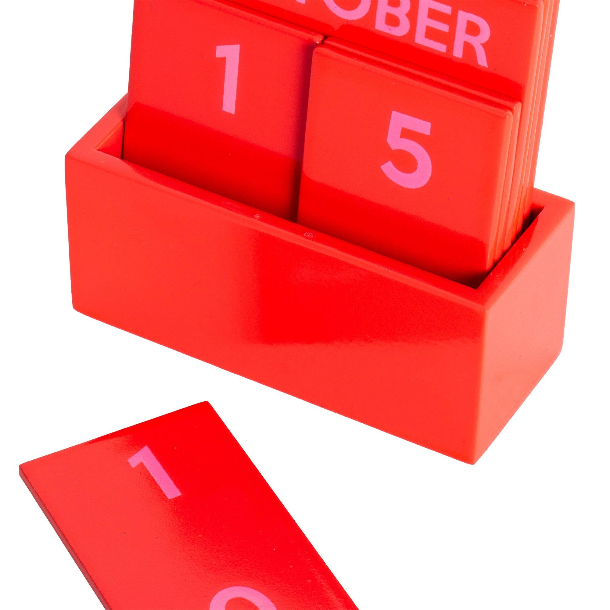 Table Calendar, Red