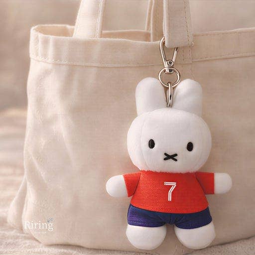 Melanie Soccer Plush Bag Charm, Navy Jersey