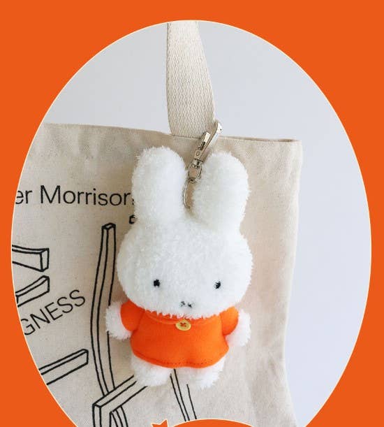 Miffy & Friends Fluffy Keychain, Orange