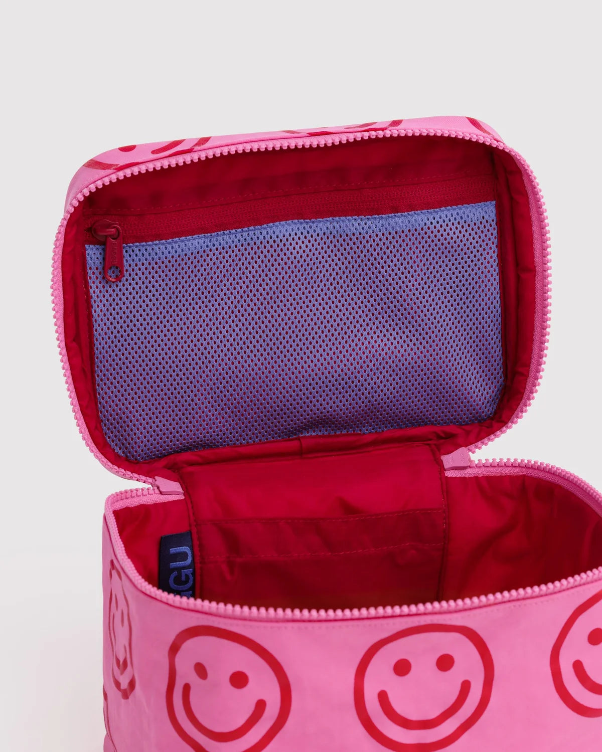 Large Cosmetic Case, Azalea Pink Happy