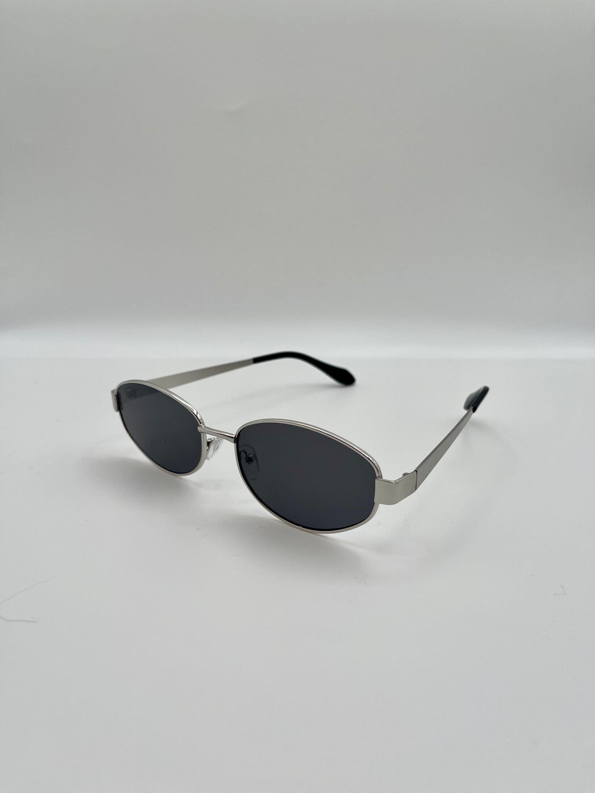 Oval Sunglasses, Metal Frame