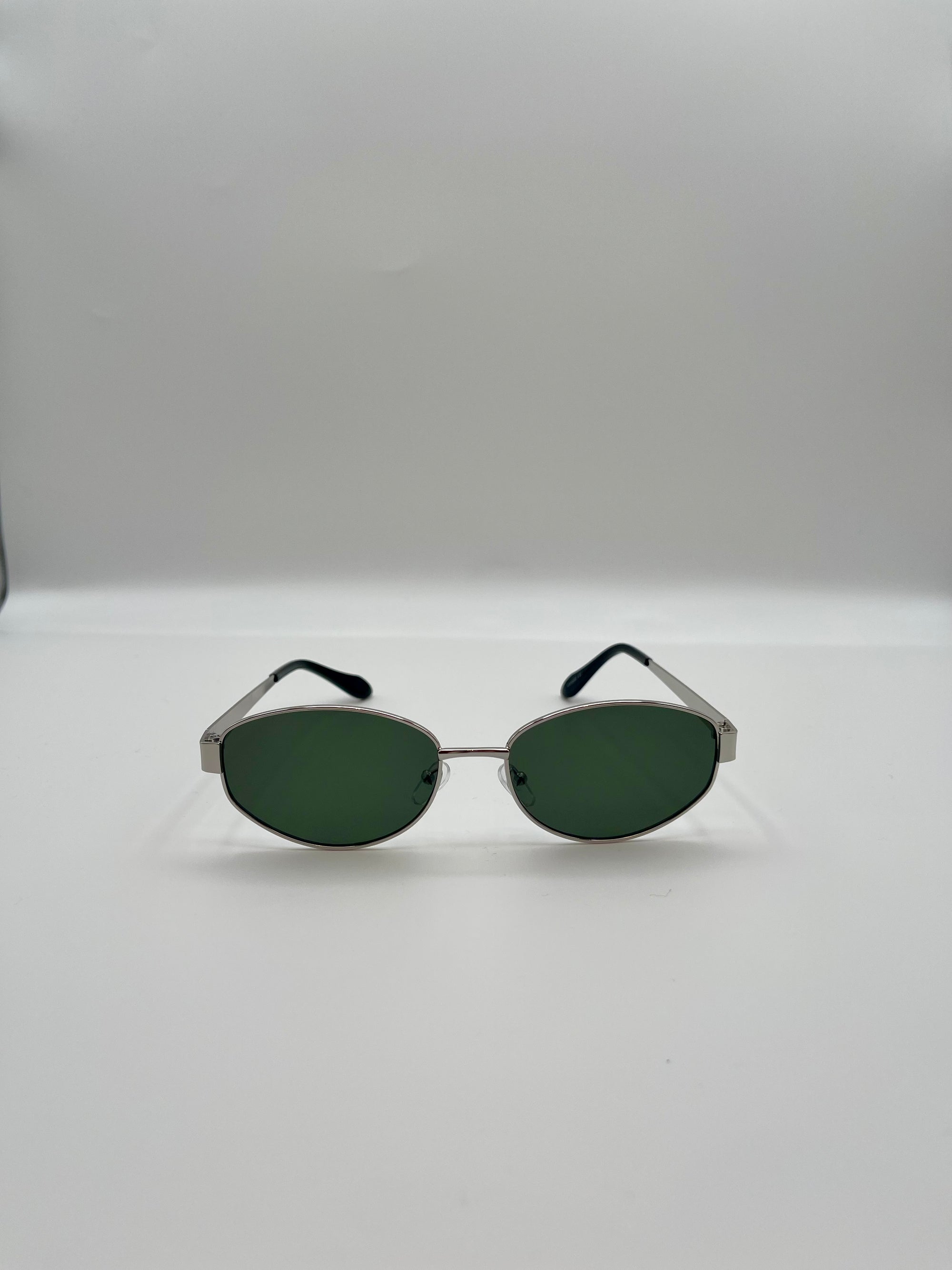 Oval Sunglasses, Metal Frame
