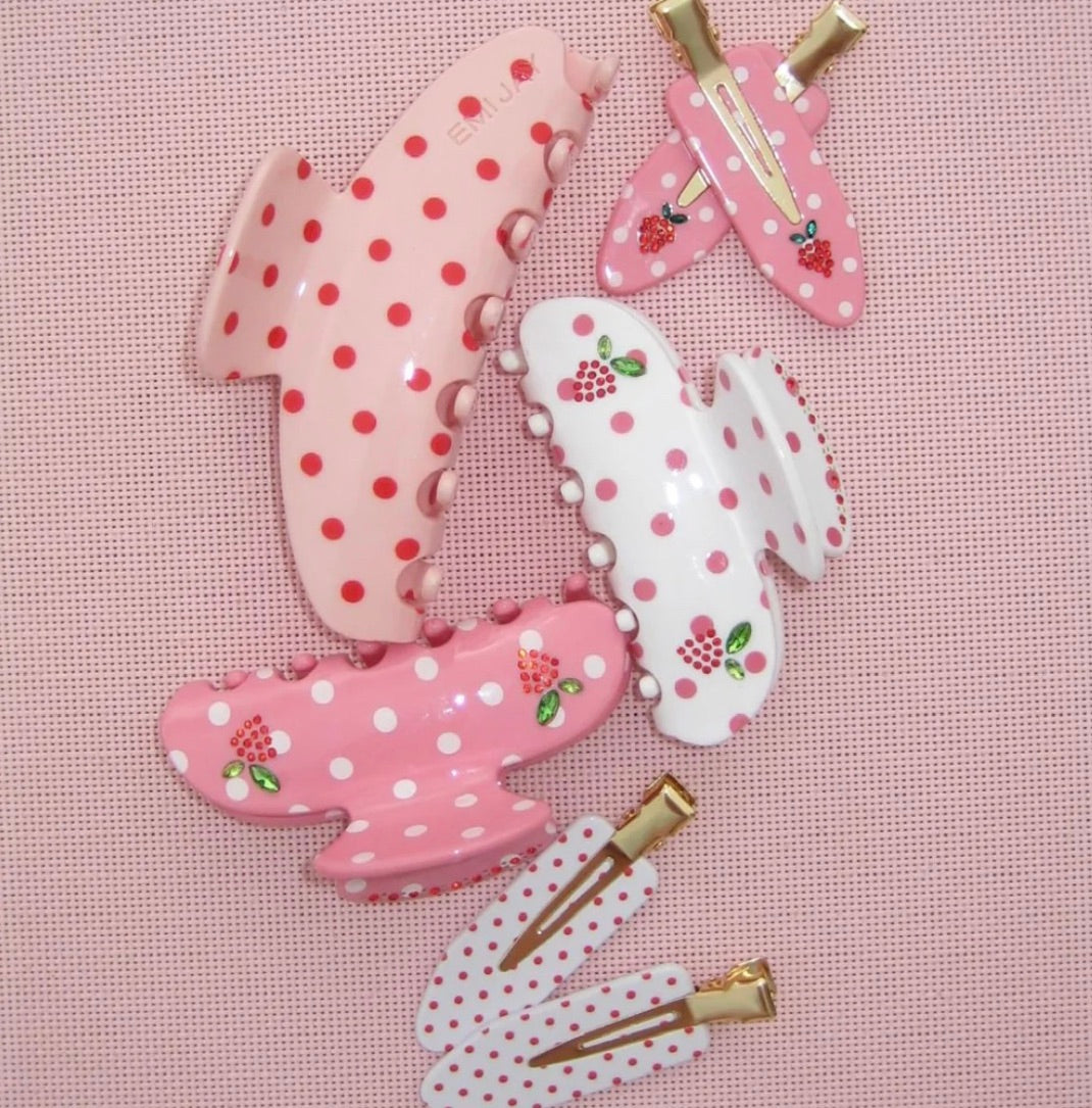 Sweet Berry Dot Popstar Clips