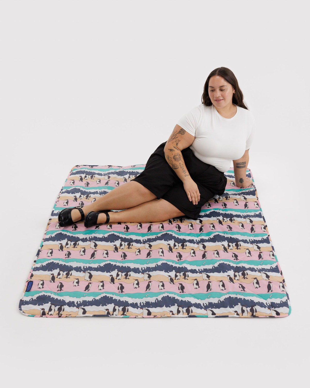Puffy Picnic Blanket, Penguin