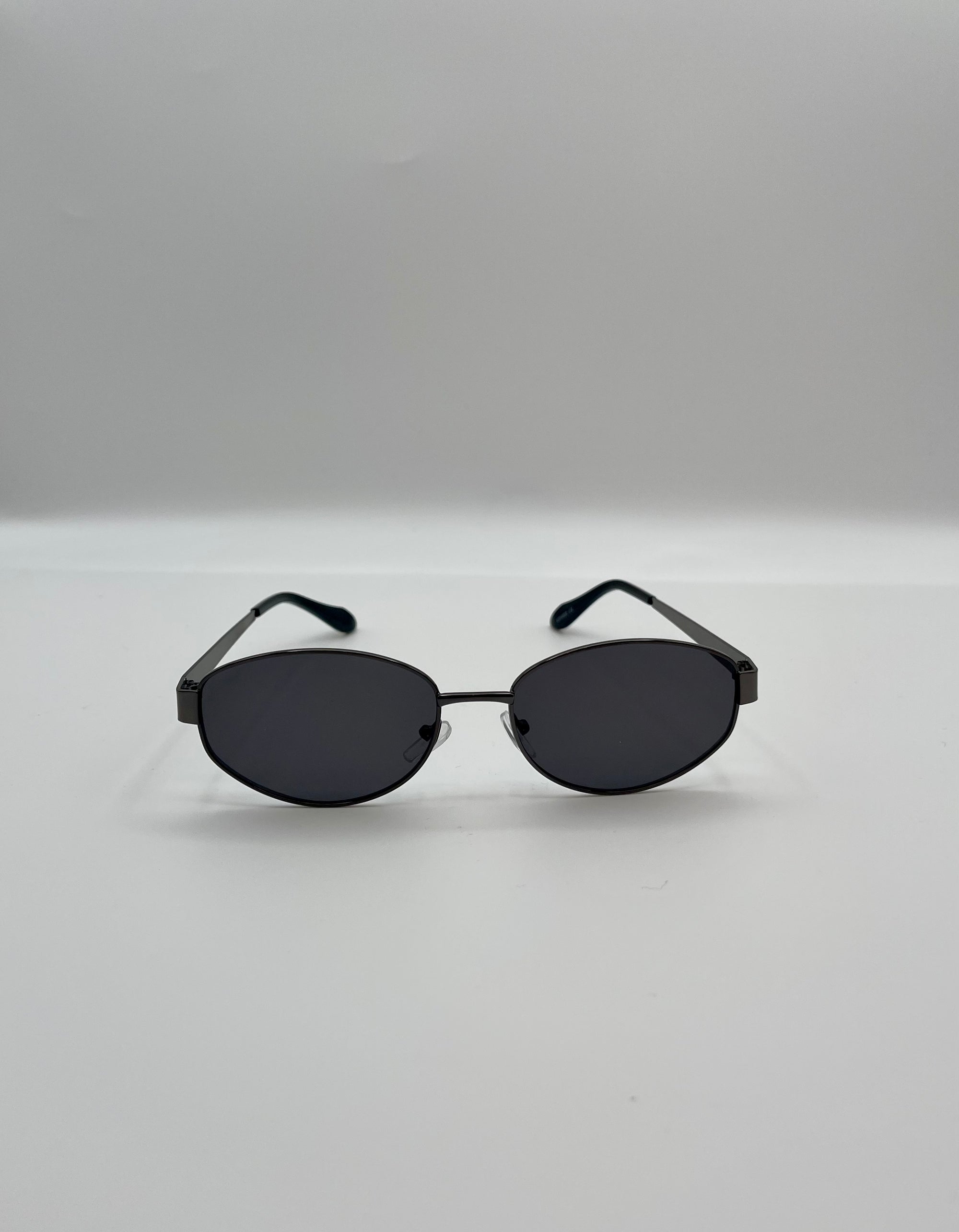 Oval Sunglasses, Metal Frame