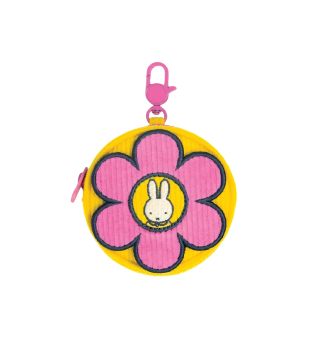 Miffy Flower Corduroy Coin Bag Charm